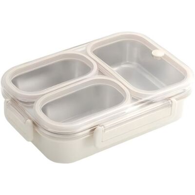 OEM Lunchbox Mit Fächern Edelstahl-lunchbox Für Kinder Snackbox Bento-box Mit 3 Fächern Auslaufsichere Edelstahl-snackbox Ideal Für Schule Und Büro 800 Ml OEM Lunchbox Mit Fächern Edelstahl-lunchbox Für Kinder Snackbox Bento-box Mit 3 Fächern Auslaufsichere Edelstahl-snackbox Ideal Für Schule Und Büro 800 Ml