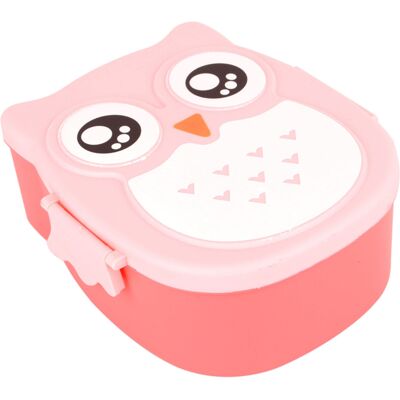 HEAT Tragbare Lunchbox Für Kinder Aus Kunststoff, Niedliches Eulenmotiv, Mikrowellengeeignet, Lebensmittelecht, Praktische Aufbewahrung HEAT Tragbare Lunchbox Für Kinder Aus Kunststoff, Niedliches Eulenmotiv, Mikrowellengeeignet, Lebensmittelecht, Praktische Aufbewahrung