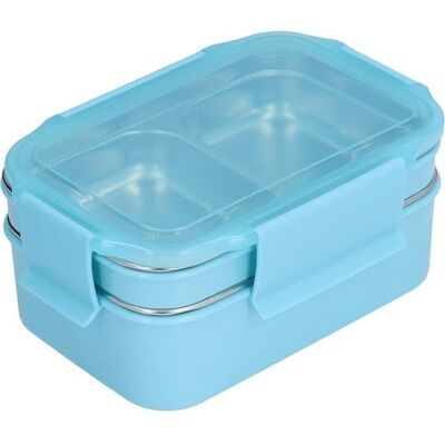 OEM Lunchbox Aus Edelstahl 304, Doppelwandige Lunchbox, Aufbewahrung Für Speisen Mit Fach Für Erwachsene, Kinder, Büro, Schulausflüge (blau) OEM Lunchbox Aus Edelstahl 304, Doppelwandige Lunchbox, Aufbewahrung Für Speisen Mit Fach Für Erwachsene, Kinder, Büro, Schulausflüge (blau)