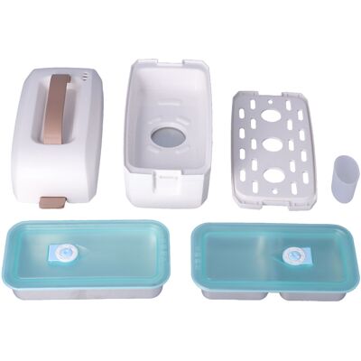 HEAT Elektrische Lunchbox Aus Edelstahl, Schnellkochfunktion, Doppelwandig, Ideal Für Büro, Schule Und Reisen, Eu-stecker 220 V HEAT Elektrische Lunchbox Aus Edelstahl, Schnellkochfunktion, Doppelwandig, Ideal Für Büro, Schule Und Reisen, Eu-stecker 220 V