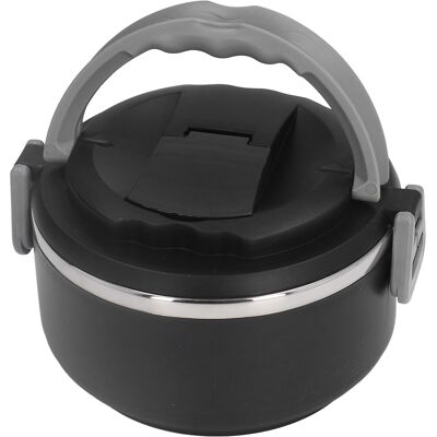 HEAT Bento-boxen Im Japanischen Stil, Tragbare Thermo-lunchbox Aus Edelstahl Für Schule Und Büro, Einlagig, Schwarz (304-innenfutter) HEAT Bento-boxen Im Japanischen Stil, Tragbare Thermo-lunchbox Aus Edelstahl Für Schule Und Büro, Einlagig, Schwarz (304-innenfutter)