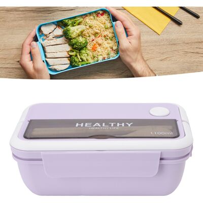JUTE 1100 Ml Lunchbox Im Japanischen Stil, Tragbare Isolierte Lunchbox Für Büroangestellte Und Studenten, Mit Fächern, Mikrowellengeeignet, Großes Fassungsvermögen, Traumhaftes Lila. JUTE 1100 Ml Lunchbox Im Japanischen Stil, Tragbare Isolierte Lunchbox Für Büroangestellte Und Studenten, Mit Fächern, Mikrowellengeeignet, Großes Fassungsvermögen, Traumhaftes Lila.