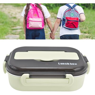 JUTE Lunchbox Aus Edelstahl 304 Mit Fächern, Ideal Für Büroangestellte, Kinder Und Schüler. Isolierte Lunchbox Für Leichte Mahlzeiten, Grün. JUTE Lunchbox Aus Edelstahl 304 Mit Fächern, Ideal Für Büroangestellte, Kinder Und Schüler. Isolierte Lunchbox Für Leichte Mahlzeiten, Grün.