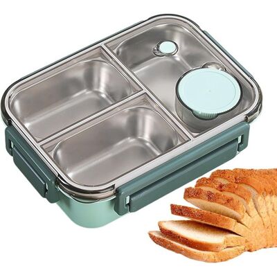 OEM Bento-box Aus Edelstahl – 3 Fächer – Auslaufsicher – Lunchbox Aus Metall – Großes Fassungsvermögen – Edelstahl 304 – Ideal Für Schule Und Büro OEM Bento-box Aus Edelstahl – 3 Fächer – Auslaufsicher – Lunchbox Aus Metall – Großes Fassungsvermögen – Edelstahl 304 – Ideal Für Schule Und Büro