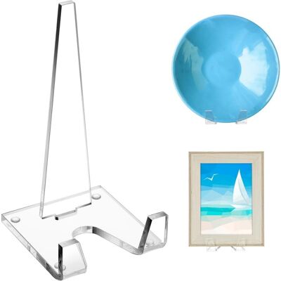 OEM Set Aus 2 Transparenten Acryl-tellerhaltern, Präsentationsständer Für Bücher, Plaketten Und Dekorative Fotos, Tischdekoration Für Zuhause Oder Büro. OEM Set Aus 2 Transparenten Acryl-tellerhaltern, Präsentationsständer Für Bücher, Plaketten Und Dekorative Fotos, Tischdekoration Für Zuhause Oder Büro.