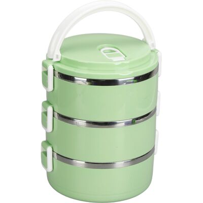 HEAT Tragbare Bento-lunchbox Aus Edelstahl 304, Thermozylinder, Dreilagig, Nordisch Grün, Ideal Für Schule, Büro Und Outdoor. HEAT Tragbare Bento-lunchbox Aus Edelstahl 304, Thermozylinder, Dreilagig, Nordisch Grün, Ideal Für Schule, Büro Und Outdoor.