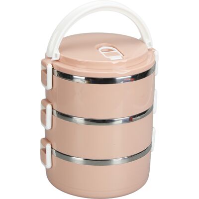 HEAT Tragbare Bento-lunchbox Aus Edelstahl 304, Thermozylinder, Dreilagig, Nordisch-rosa, Ideal Für Schule, Büro Und Outdoor. HEAT Tragbare Bento-lunchbox Aus Edelstahl 304, Thermozylinder, Dreilagig, Nordisch-rosa, Ideal Für Schule, Büro Und Outdoor.