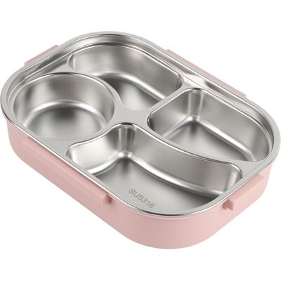 JUTE Luftdichte Lunchbox Für Büroangestellte Und Schüler, Kinder-lunchbox Mit Fächern, Edelstahl 316, Isolierte Lunchbox, Rosa-lila Lunchbox Mit Vier Fächern, Einzeln Erhältlich. JUTE Luftdichte Lunchbox Für Büroangestellte Und Schüler, Kinder-lunchbox Mit Fächern, Edelstahl 316, Isolierte Lunchbox, Rosa-lila Lunchbox Mit Vier Fächern, Einzeln Erhältlich.