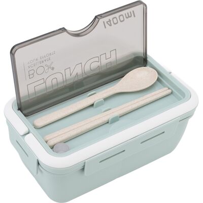 HEAT Bento-box Mit 3 Fächern, Großes Fassungsvermögen (1400 Ml), Luftdichter Verschluss, Isoliert, Ideal Für Kinder, Schüler, Arbeiter, Schule Und Büro (grün). HEAT Bento-box Mit 3 Fächern, Großes Fassungsvermögen (1400 Ml), Luftdichter Verschluss, Isoliert, Ideal Für Kinder, Schüler, Arbeiter, Schule Und Büro (grün).