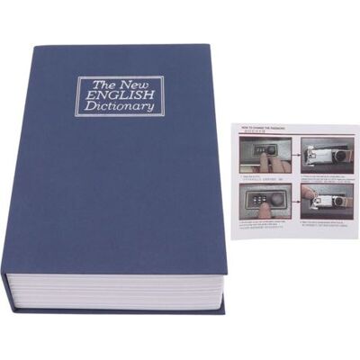 OEM Innovativer, Mittelgroßer Tresor Für Bücher/wörterbuch Mit Zahlenschloss Zur Aufbewahrung Von Geld, Schmuck, Karten, Dokumenten, Blau OEM Innovativer, Mittelgroßer Tresor Für Bücher/wörterbuch Mit Zahlenschloss Zur Aufbewahrung Von Geld, Schmuck, Karten, Dokumenten, Blau