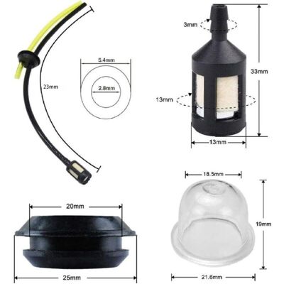 OEM Teile Kraftstoffschlauch Freischneider-ersatzteile Kraftstofffilter Für Rasenmäher Heckenschere Kantenschneider OEM Teile Kraftstoffschlauch Freischneider-ersatzteile Kraftstofffilter Für Rasenmäher Heckenschere Kantenschneider