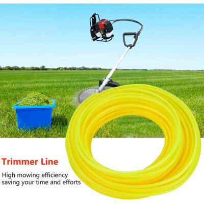 HEAT Runder Trimmerfaden Für Rasenmäher, Freischneider, Rasentrimmer, Gelb, 3,0 Mm X 15 M HEAT Runder Trimmerfaden Für Rasenmäher, Freischneider, Rasentrimmer, Gelb, 3,0 Mm X 15 M