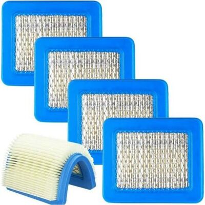 TEHTUY 5-teiliger Motorluftfilter Für Rasenmäher, Luftfilterpatrone Für Handrasenmäher, Blauer Traktorluftfilter, 13 Cm X 11 Cm TEHTUY 5-teiliger Motorluftfilter Für Rasenmäher, Luftfilterpatrone Für Handrasenmäher, Blauer Traktorluftfilter, 13 Cm X 11 Cm