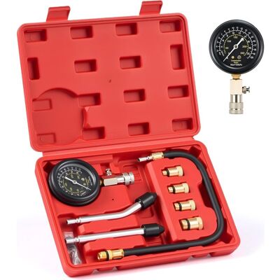 SANS MARQUE Orion Motor Tech 8-teiliges Benzin-kompressionsprüfgerät, Motor-kompressionsprüfer Mit 0-20 Bar Manometer, Kompressionsprüfer Für Autos, Motorräder Und Rasenmäher, M10 M12 M14 M18 SANS MARQUE Orion Motor Tech 8-teiliges Benzin-kompressionsprüfgerät, Motor-kompressionsprüfer Mit 0-20 Bar Manometer, Kompressionsprüfer Für Autos, Motorräder Und Rasenmäher, M10 M12 M14 M18
