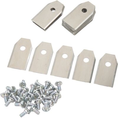 HEAT Packung Mit 30 Ersatzmessern Aus Witterungsbeständigem, Silberfarbenem Edelstahl Für Husqvarna Rasenmäher HEAT Packung Mit 30 Ersatzmessern Aus Witterungsbeständigem, Silberfarbenem Edelstahl Für Husqvarna Rasenmäher