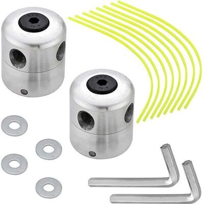 TEHTUY Sets Rasenmäherkopf-zubehör, Aluminium-freischneiderkopf, Für Rasenmäher, Trimmer, Gärten, Rasenflächen TEHTUY Sets Rasenmäherkopf-zubehör, Aluminium-freischneiderkopf, Für Rasenmäher, Trimmer, Gärten, Rasenflächen