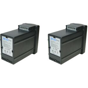 Trade-shop - 2x Premium Akku 3x36,5V 6000mAh Li-Ion ersetzt Wolf Power Pack 1, 4939090, 4937065 für Wolf Garten 37 Rasenmäher, 40 Rasenmäher