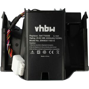 Vhbw - Akku kompatibel mit Wolf Garten Robo Scooter 300, Robo Scooter 400, Robo Scooter 600 Rasenroboter Rasenmäher (4000mAh, 25,6V, Li-Ion)