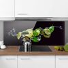 MICASIA Spritzschutz Glas - Mojito Zutaten - Panorama Quer Größe HxB: 40cm x 100cm