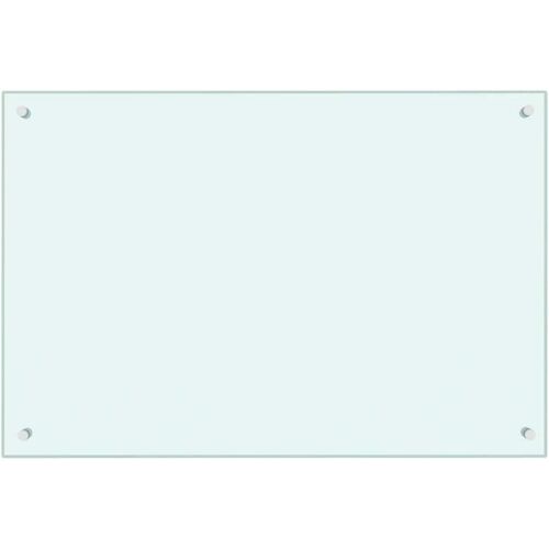 Küchenrückwand Weiß 90x60 cm Hartglas Vidaxl