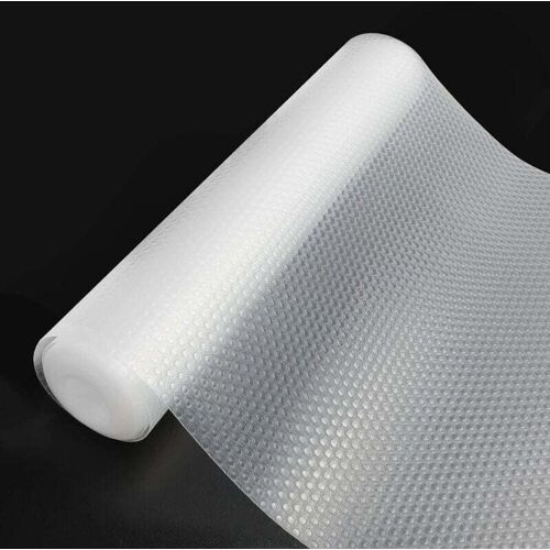 RICEEL Rutschfeste, nicht klebende Schubladeneinlage, antibakterielle und abwaschbare transparente Küchen- und Kühlschrankmatte, rutschfeste