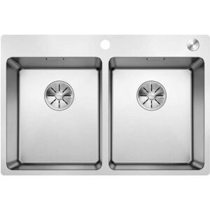 Andano 340/340 - Spüle, 75x50 Cm, Mit Exzenterbedienung Pushcontrol, Edelstahl 525248 - Blanco Andano 340/340 - Spüle, 75x50 Cm, Mit Exzenterbedienung Pushcontrol, Edelstahl 525248 - Blanco