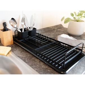 BURI Geschirrabtropfgestell schwarz mit Auffangschale Abtropfgestell Abtropfständer Geschirrabtropfer Abtropfgitter Geschirrständer Geschirrablage BURI Geschirrabtropfgestell schwarz mit Auffangschale Abtropfgestell Abtropfständer Geschirrabtropfer Abtropfgitter Geschirrständer Geschirrablage