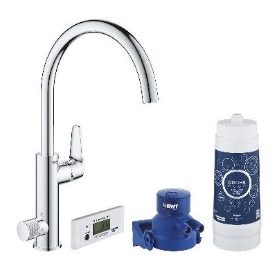 Grohe Blue Pure BauCurve Wasserhahn mit Filtersystem - Küche Chrom Grohe Blue Pure BauCurve Wasserhahn mit Filtersystem - Küche Chrom