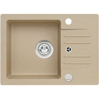 Cortina - Granit-spüle 58x42 Cm, Mit Ablaufsystembedienung, Beige 1117077 - Alveus Cortina - Granit-spüle 58x42 Cm, Mit Ablaufsystembedienung, Beige 1117077 - Alveus