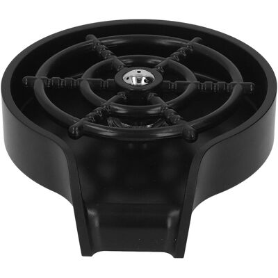 HEAT Automatischer Hochdruck-gläserreiniger Für Spülbecken, Tassen Und Flaschen Mit Abs-sockel, Schwarz HEAT Automatischer Hochdruck-gläserreiniger Für Spülbecken, Tassen Und Flaschen Mit Abs-sockel, Schwarz