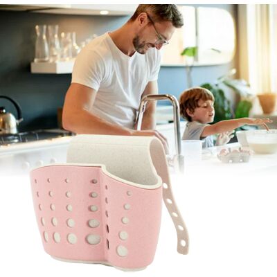 JUTE Set Mit 4 Doppellagigen, Verstellbaren Aufbewahrungsbeuteln Mit Druckknöpfen Für Spülbecken, Geeignet Für Küchenregale Oder Abtropfschwämme Am Wasserhahn, Rosa JUTE Set Mit 4 Doppellagigen, Verstellbaren Aufbewahrungsbeuteln Mit Druckknöpfen Für Spülbecken, Geeignet Für Küchenregale Oder Abtropfschwämme Am Wasserhahn, Rosa