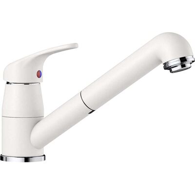 Daras S - Küchenarmatur, Mit Ausziehbarem Anschluss, Weiß 517735 - Blanco Daras S - Küchenarmatur, Mit Ausziehbarem Anschluss, Weiß 517735 - Blanco