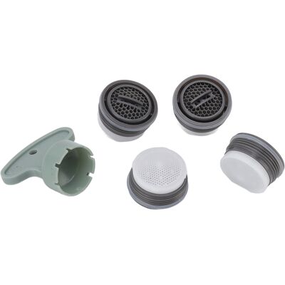 HEAT Packung Mit 5 M20 Wasserhahn-luftsprudlern, Professionelles Ersatzteil, Mit Schlüssel Für Bad Und Küche. HEAT Packung Mit 5 M20 Wasserhahn-luftsprudlern, Professionelles Ersatzteil, Mit Schlüssel Für Bad Und Küche.
