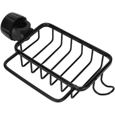 HEAT Ablage Für Küchenarmaturen, Schwammhalter, Hängeablage Mit Handtuchhalter Für Küchenspülen, Schwarz HEAT Ablage Für Küchenarmaturen, Schwammhalter, Hängeablage Mit Handtuchhalter Für Küchenspülen, Schwarz