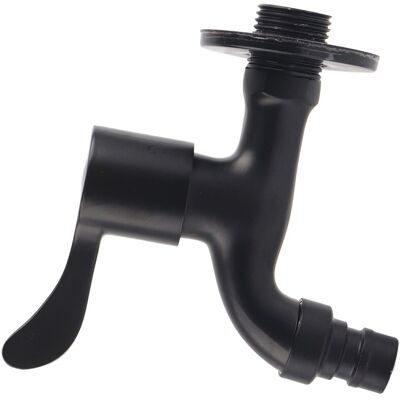 HEAT Schwarzer, Wandmontierter Wasserhahn Aus Edelstahl 304 Für Garten, Spüle Oder Waschmaschine, Robuster Außenwasserhahn HEAT Schwarzer, Wandmontierter Wasserhahn Aus Edelstahl 304 Für Garten, Spüle Oder Waschmaschine, Robuster Außenwasserhahn