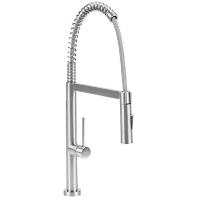 BELIANI Küchenarmatur Mit Flexiblem Auslauf Atcama Silber BELIANI Küchenarmatur Mit Flexiblem Auslauf Atcama Silber