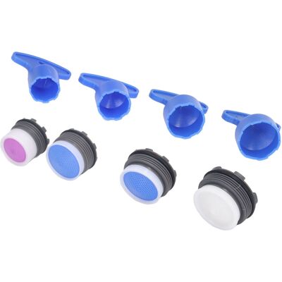 HEAT Set Mit 8 Kunststoff-wasserhahn-luftsprudlern Inklusive Schlüsseln Für Bad Und Küche. HEAT Set Mit 8 Kunststoff-wasserhahn-luftsprudlern Inklusive Schlüsseln Für Bad Und Küche.