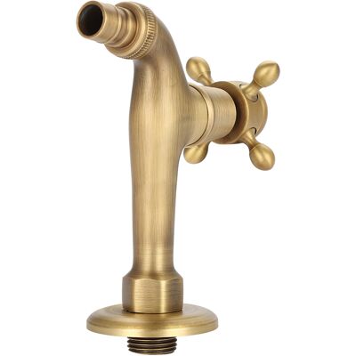 HEAT Vintage-wandarmatur Aus Massivem Messing, Einhebelmischer Für Waschmaschine, Langer Wasserhahn, Antik-finish, Wandmontage. HEAT Vintage-wandarmatur Aus Massivem Messing, Einhebelmischer Für Waschmaschine, Langer Wasserhahn, Antik-finish, Wandmontage.