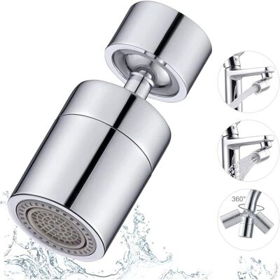 URSUS 360 Grad Drehbarer Wasserhahn Belüfter, 2 Modi Einstellbarer Wasserhahn Kopf Filter Sprüher, Wasserhahn Perlator Wassersparer, Drehbarer Wasserhahn Kopf Für Küche Badezimmer URSUS 360 Grad Drehbarer Wasserhahn Belüfter, 2 Modi Einstellbarer Wasserhahn Kopf Filter Sprüher, Wasserhahn Perlator Wassersparer, Drehbarer Wasserhahn Kopf Für Küche Badezimmer