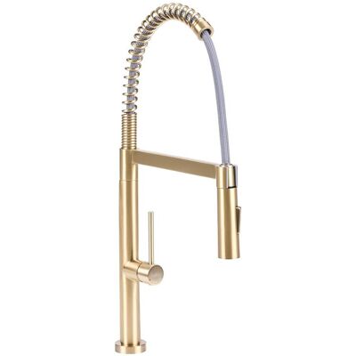 BELIANI Küchenarmatur Mit Flexiblem Auslauf Atcama Gold BELIANI Küchenarmatur Mit Flexiblem Auslauf Atcama Gold