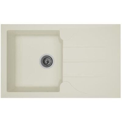 Stradour Evier Cuisine A Encastrer 1 Bac + 1 Egouttoir Aloa - Resine - 81 X 50 Cm - Blanc Stradour Evier Cuisine A Encastrer 1 Bac + 1 Egouttoir Aloa - Resine - 81 X 50 Cm - Blanc