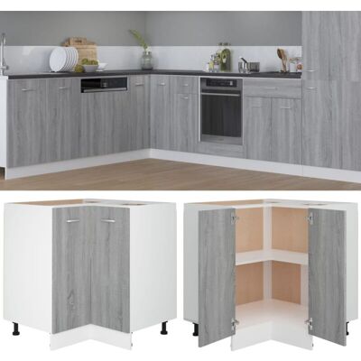 Küchenschrank Lyon Grau Sonoma 75,5x75,5x81,5 Cm Holzwerkstoff Vidaxl Küchenschrank Lyon Grau Sonoma 75,5x75,5x81,5 Cm Holzwerkstoff Vidaxl