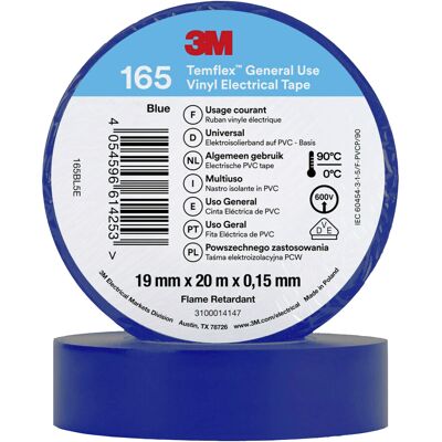 3M Isolierband - Blau - 19mm x 20m 3M Isolierband - Blau - 19mm x 20m