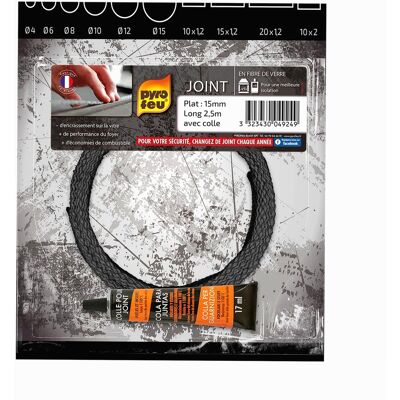 Pyrofeu - Flanschdichtung Für Pfanne Und Einsatz Länge 2,5 M 15 X 1,2 Mm Pyrofeu - Flanschdichtung Für Pfanne Und Einsatz Länge 2,5 M 15 X 1,2 Mm