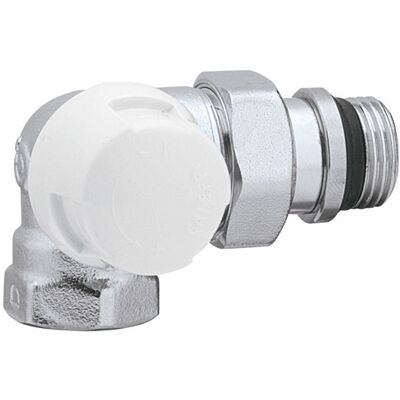 CALEFFI - Thermostatventil - Doppelwirkend, Links, Chrom - Heizkörperventil CALEFFI - Thermostatventil - Doppelwirkend, Links, Chrom - Heizkörperventil