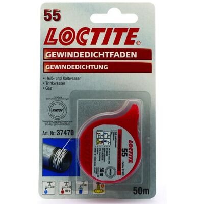Loctite 55 Fadenversiegelung - 50m - Dichtmittel für Gewinde Loctite 55 Fadenversiegelung - 50m - Dichtmittel für Gewinde