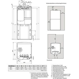 Gas-Brennwerttherme auroCOMPACT vsc s 146/4-5 150 e, Kompaktgerät - Vaillant