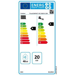 Gas-Brennwerttherme ecoCOMPACT vsc 206/4-5 200 e, Kompaktgerät - Vaillant