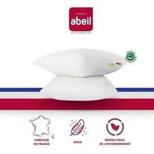 Abeil Weiße 60x60cm Kissen Set - Weich, Waschbar, 2 pcs Abeil Weiße 60x60cm Kissen Set - Weich, Waschbar, 2 pcs