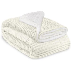 Beautissu - Sherpa Kuscheldecke Elisa - Coral Fleece Mikrofaser Natur, 220cm, 240 Beautissu - Sherpa Kuscheldecke Elisa - Coral Fleece Mikrofaser Natur, 220cm, 240